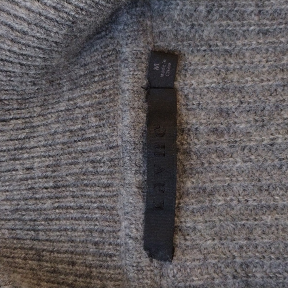 Jenni Kayne Gray Half-Zip Cashmere Sweater - Picture 4 of 6